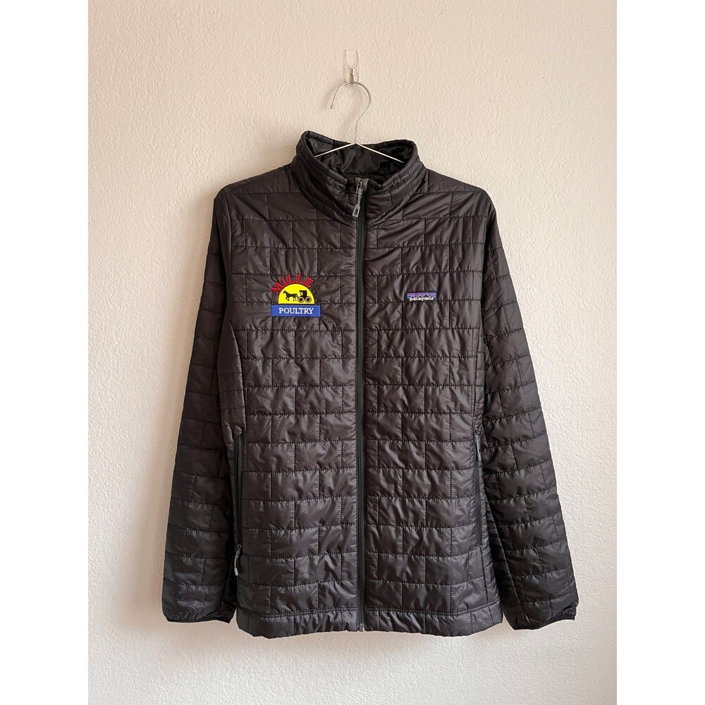 Patagonia Women's Nano Puff Jacket in Black Size XL NEW! *COMPANY LOGO*